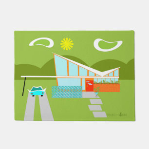 Rétro tapis de porte de Chambre de Palm Springs