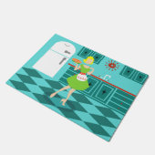 Rétro tapis de porte de cuisine (Incliné)