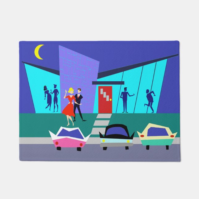 Rétro tapis de porte de partie de Chambre ouverte (Devant)