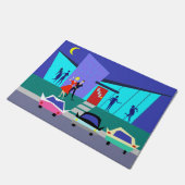 Rétro tapis de porte de partie de Chambre ouverte (Incliné)