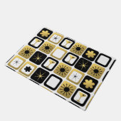Rétro tapis de porte fascinant d'or (Incliné)