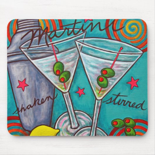 Rétro tapis de souris de Martini (Devant)