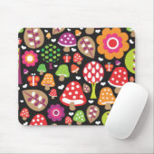 Rétro tapis de souris mignon de feuille de fleur (Avec souris)