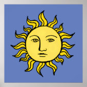 Retro Tarot Magie Vintage Hekserij Hemelse Kunst Z Poster (Voorkant)