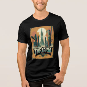 Retro Tartaria Geschiedenis Samenzwering Tri-Blend Shirt