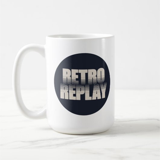 Rétro tasse de café classique de rejeu (Gauche)