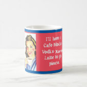 Rétro tasse de café d'amusement (Centre)