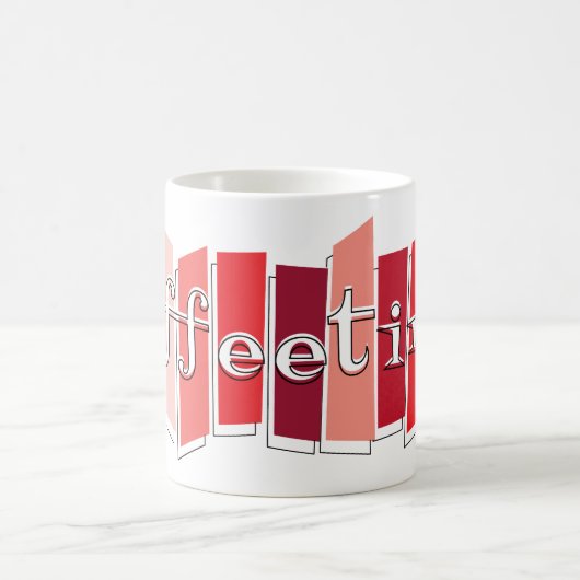 Rétro tasse de café de Coffeetime de style (Centre)