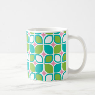 Rétro tasse de café de feuille