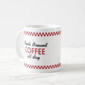 Rétro tasse de café de wagon-restaurant - rétro (Devant gauche)