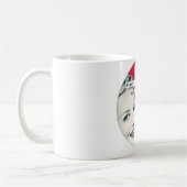 Rétro tasse heureuse de SOURIRE de femme au foyer (Gauche)