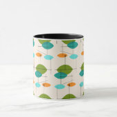 Rétro tasse mobile atomique de sonnerie de motif (Centre)