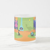 Rétro tasse romantique en verre givré de couples (Centre)