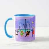 Rétro tasse tropicale de cocktail (Gauche)