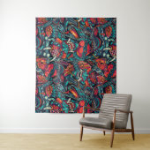 Retro-Tattoo geacht Wandkleed (In situ)