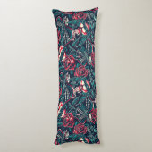 Retro Tattoo Patroon Lichaamskussen (Achterkant (Verticaal))