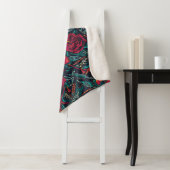 Retro Tattoo Pattern Sherpa Blanket Sherpa Deken (In situ)