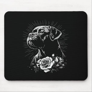 Retro Tattoo Stijl Mastiff Hondenliefhebber _1 Muismat