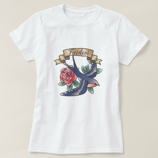 Retro-Tattoo T-shirt (Design voorkant)