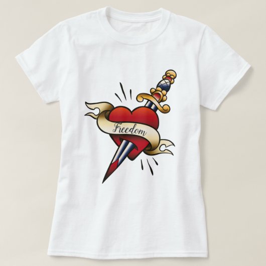 Retro-Tattoo T-shirt (Design voorkant)