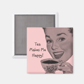 Retro Tea Magneet (Voorkant / Achterkant)