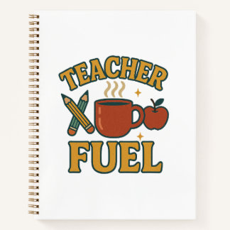 Retro Teacher Fuel Notitieboek - Grappig Teacher G