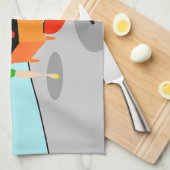 Retro Teacher Kitchen Towel Theedoek (Quarter Fold)