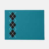 Retro Teal Doormat Deurmat (Voorkant)