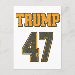 Retro Team Trump 47 Feestdagenkaart