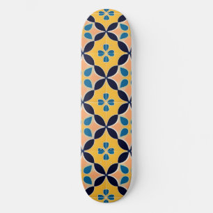 🎨 Retro Tegel Gloei 🌈 Kleurrijke Geometrische Skateboard