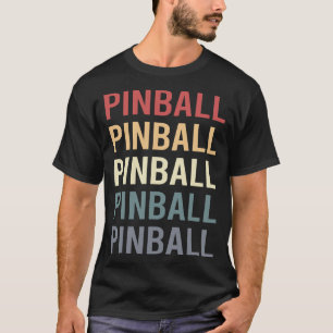 Retro tekst flipperkast t-shirt