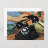 Retro Telefoon met Roterende Wijzerplaat,  Zaken (Voorkant / Achterkant)