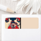 Retro telefoon retouradres label (Insitu)