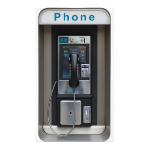 Retro telefooncel ontwerp, vintage telefooncel kun foto afdruk