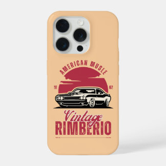 Retro telefoonhoesje voor mannen auto iPhone 15 pro hoesje