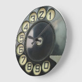 -retro-telefoonnummerschijf roterend grote klok (Hoek)