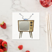Retro Televisie Papieren servetten (Insitu)