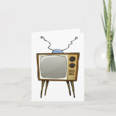 Retro Television TV Note-kaarten Kaart (Voorkant)