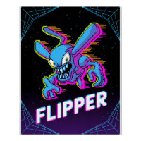 Retro Tempest Flipper Arcade Schurken Cartoon T-sh