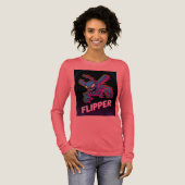 Retro Tempest Flipper Arcade Villain Cartoon Tee Tri-Blend Shirt (Voorkant)