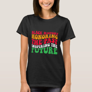 Retro Ter ere van het verleden Inspirerende toekom T-shirt