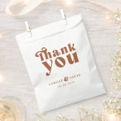 Retro Terracotta Favor Bags Bedankzakje (Geknipt)