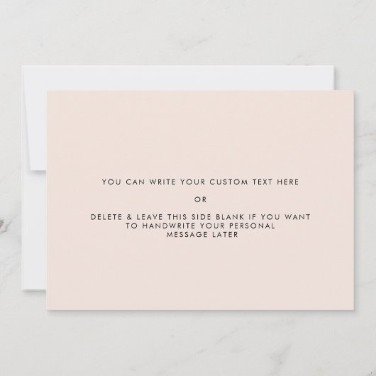 Retro Terracotta Naar mijn Bruid op onze trouwdag (Achterkant)