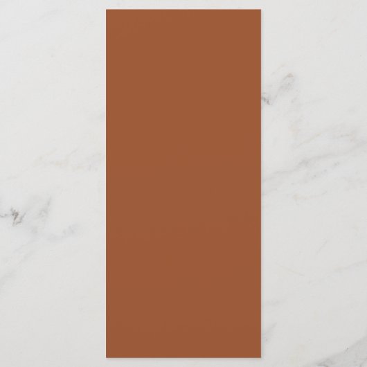 Retro Terracotta Rust Menu Mariage (Dos)