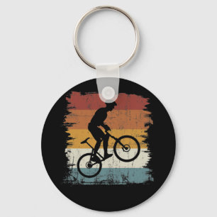 Retro terreinfiets sleutelhanger