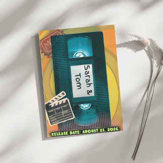 Retro Terug naar 90s Trouw Uitnodiging