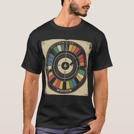 Retro testpatroon - Broadcast Circle T-shirt T-shi (Voorkant)