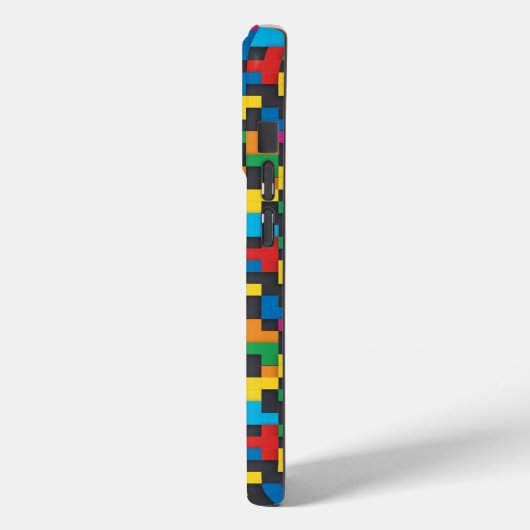Retro Tetris Blocks Seamless Pattern Case-Mate iPhone Case (Achterkant / Links)