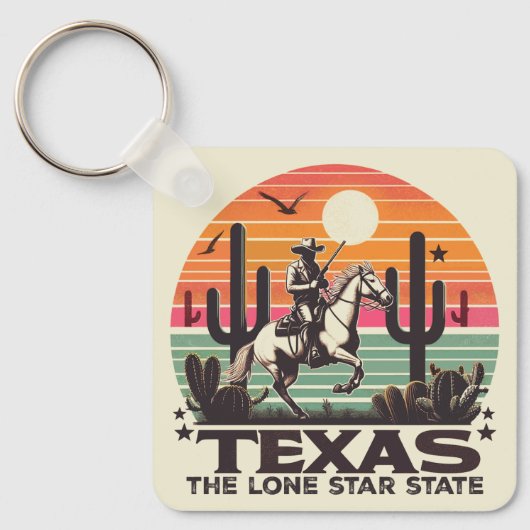 Retro Texas Sleutelhanger (Voorkant)