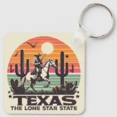 Retro Texas Sleutelhanger (Achterkant)